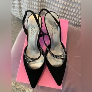 Black Rhinestone Dress Shoes